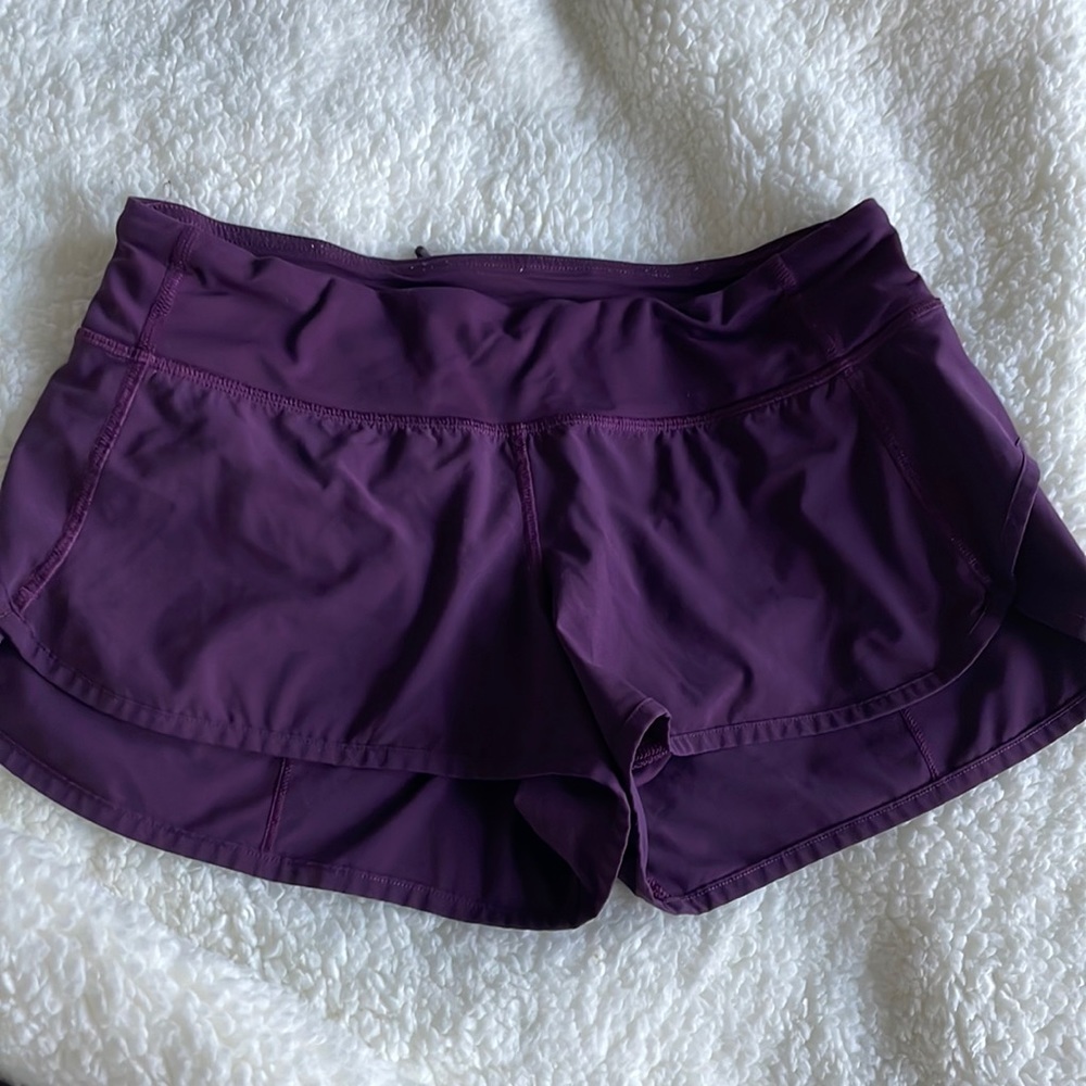 Lululemon purple running shorts (2.5 in inseam)